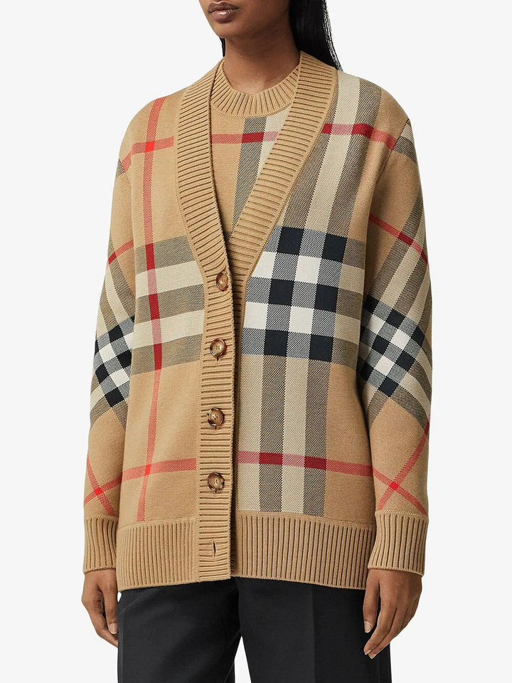 Burberry London England Cardigan - Marrone | 39a473f0fff31530d03beb1a8ea3e08f10fc5e70
