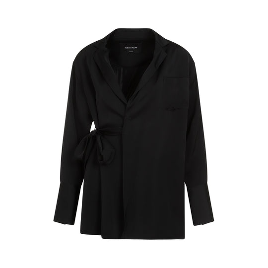 Black Viscose Blazer