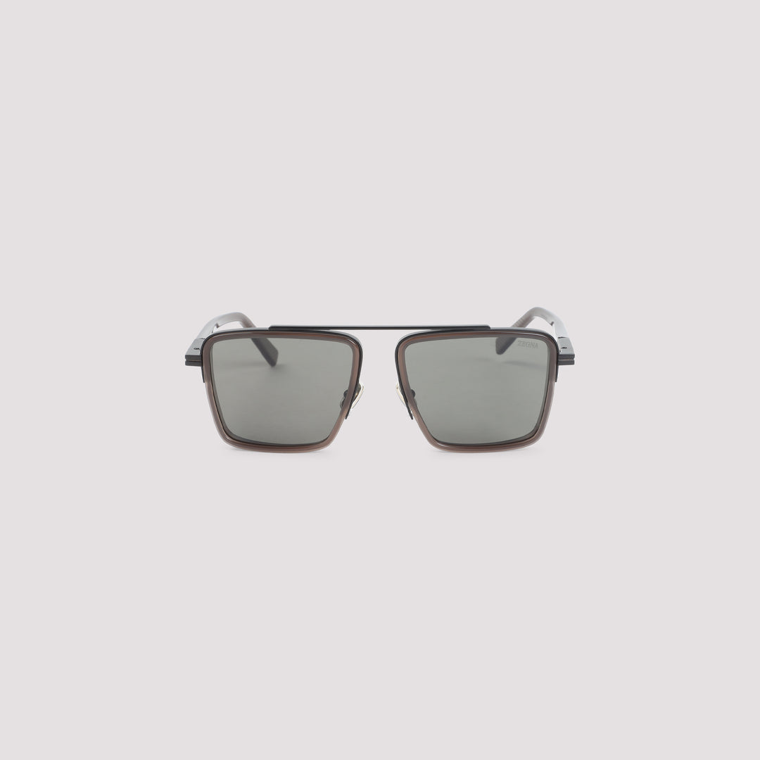 Zegna Eyewear Occhiali da Sole - Marrone | c6344e854086cd7b53526a1012e51230881d3760