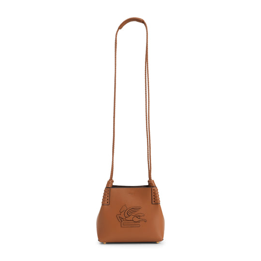 Brown Libra Xs Calf Leather Shoulder Bag