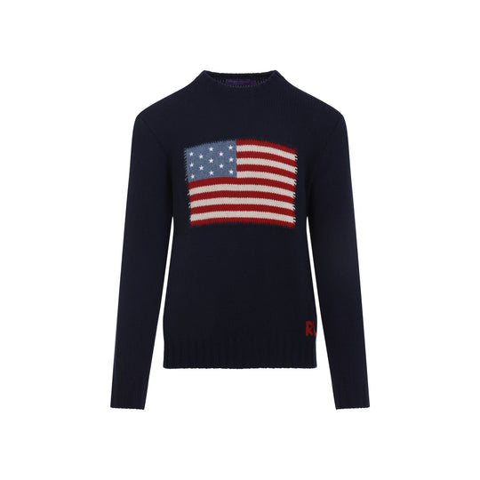Classic Chairman Navy Blue Cashmere Pullover