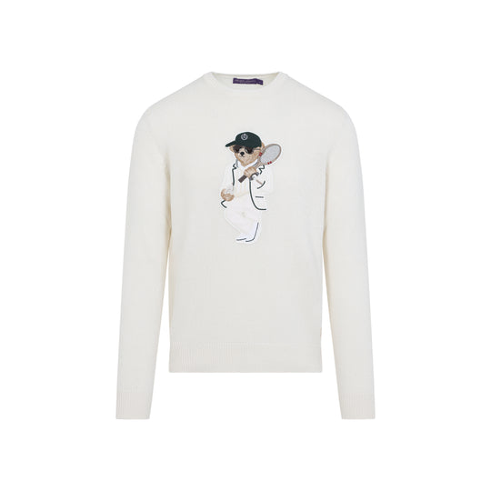Classic Cream White Cashmere Pullover