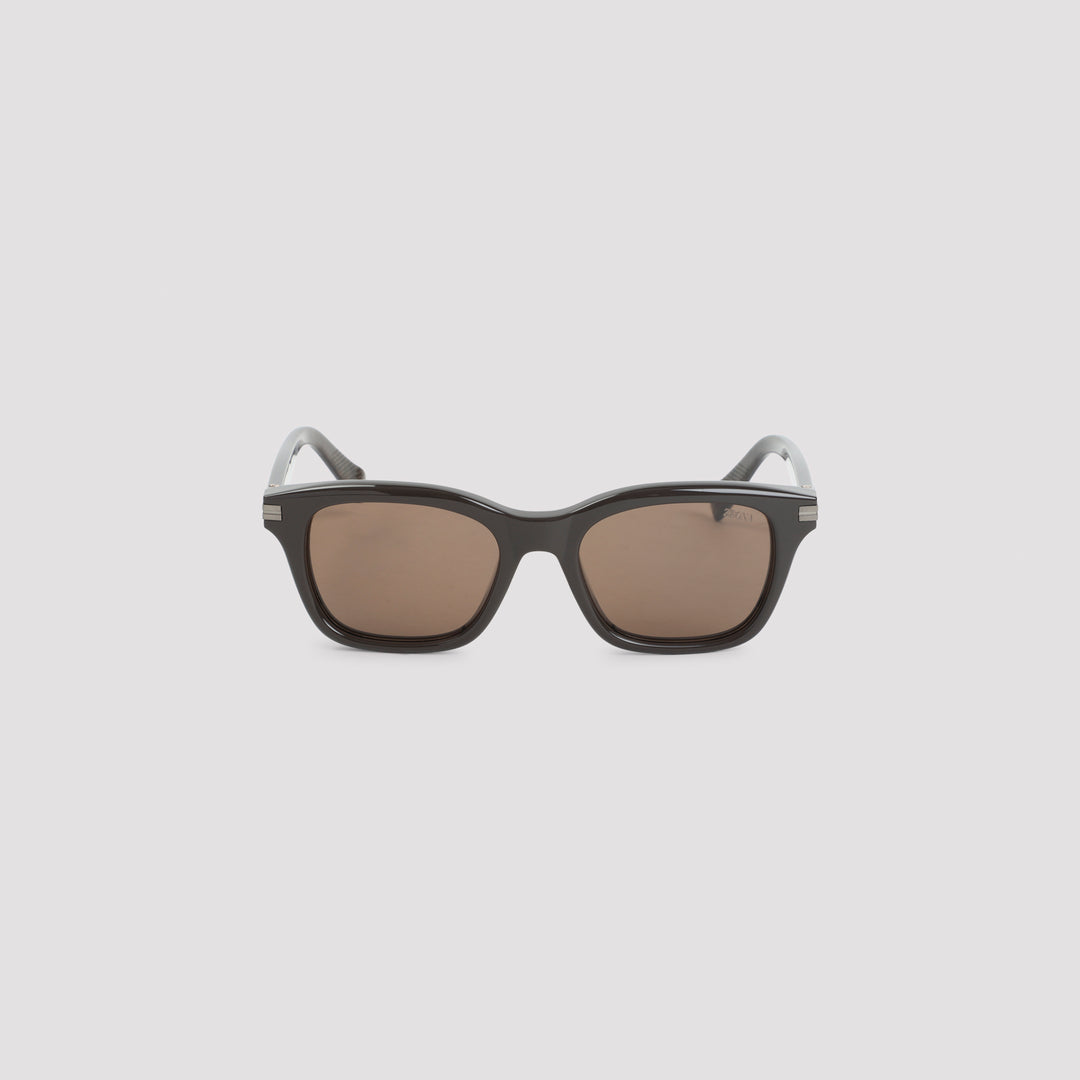Zegna Eyewear Occhiali da Sole - Marrone | dd40e0413b478b50ec8a26225f50ac1a3de1eede