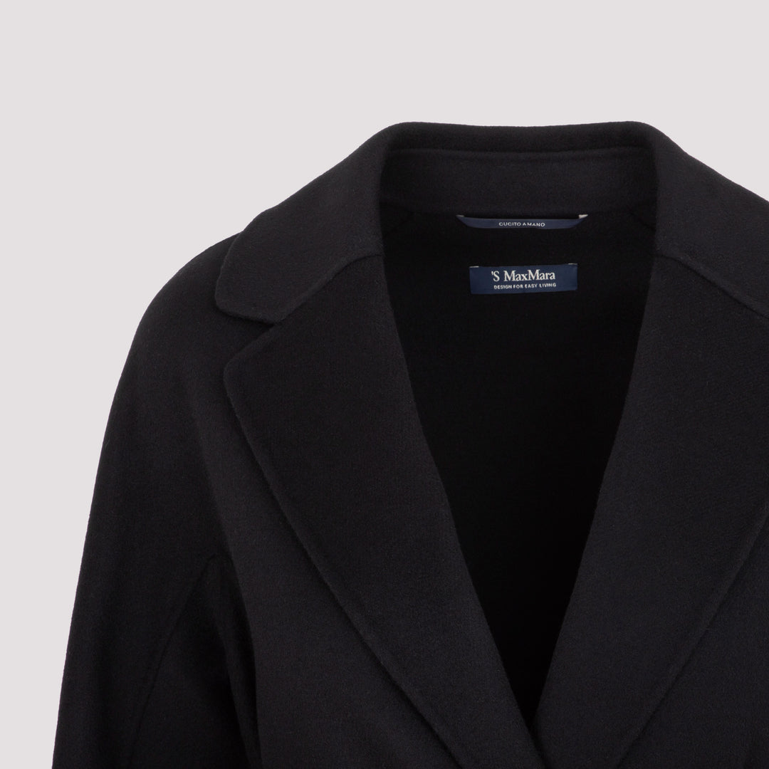 Max Mara`S Double breasted & peacoat - Nero | 595be4954e2d4e2675fe423558ef5d5da1dd307a