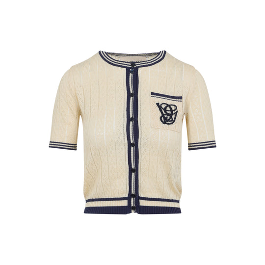 Beige Linen Cardigan