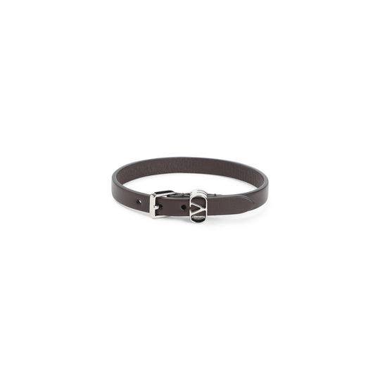 Oak Brown Calf Leather Ovalette Bracelet
