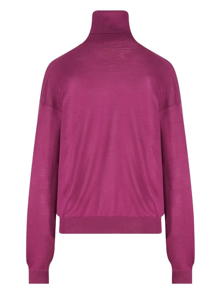 Saint Laurent Paris Turtle neck - Pink & Purple | 1e352b732206490051e6c5b95eb84aaf65d23e4c