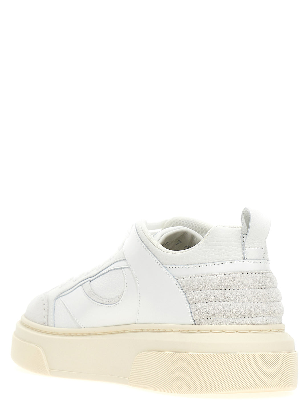 Ferragamo Cassina Mix Sneakers - Bianco | bcb9a21dca12304d8e51b2f42809ff79f2f0d34a