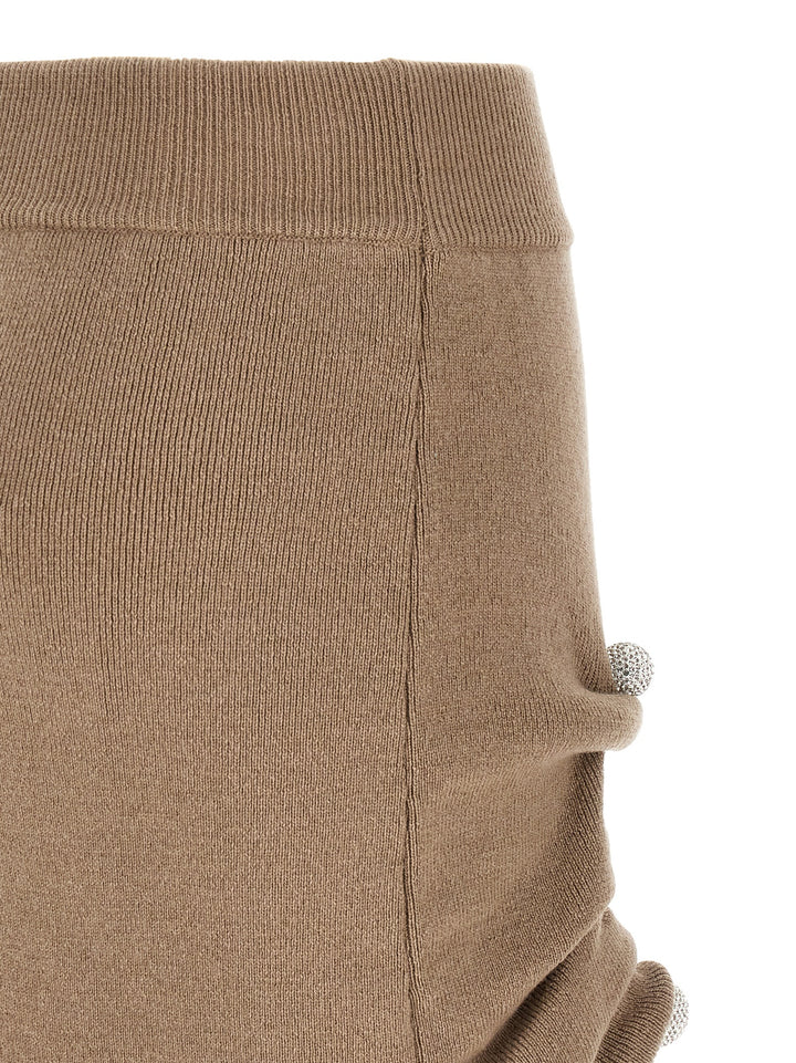 Giuseppe Di Morabito Jewel Pin Skirt Gonne - Beige | b92f4fcd0a29ed3e8cc325591455da4c4247239b