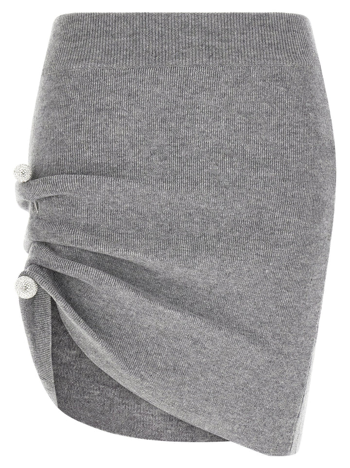 Giuseppe Di Morabito Jewel Pin Skirt Gonne - Grigio | e22a5071de50530c88573c98ed49f1a1f197bc36