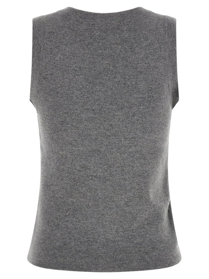 Giuseppe Di Morabito Jewel Brooch Top Top - Grigio | 1ebfa7fd66ddb13f524a68e79862756cf4fdeb5d