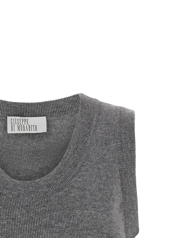 Giuseppe Di Morabito Jewel Brooch Top Top - Grigio | 12954e124319af0dff56d52171db4b4d8030b209