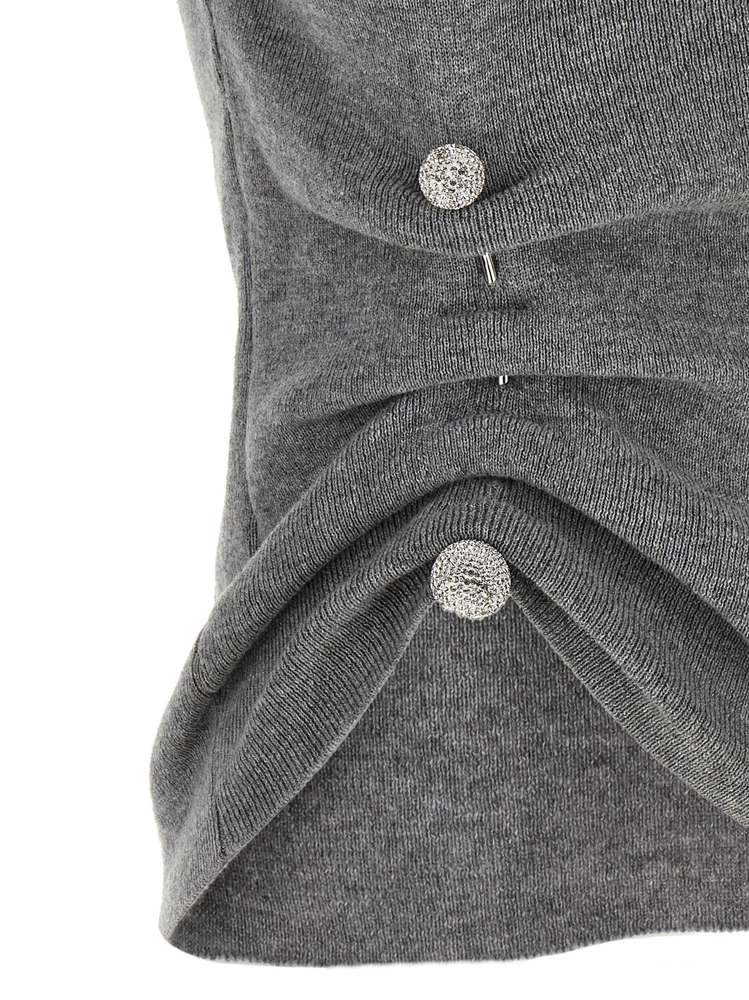 Giuseppe Di Morabito Jewel Brooch Top Top - Grigio | 239ec59969a8947c2d36ad7428648857000e80ef