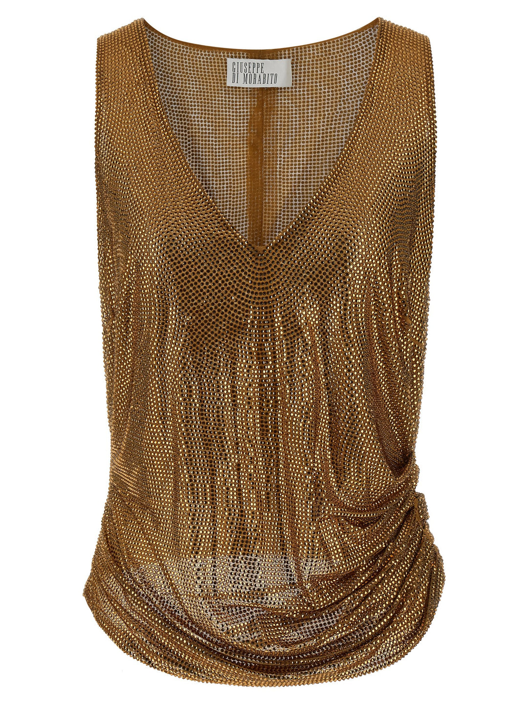 Giuseppe Di Morabito Mesh And Feather Top Top - Oro | 171607a891d8ccb9b46d287b26b4ccfe0ab51e76