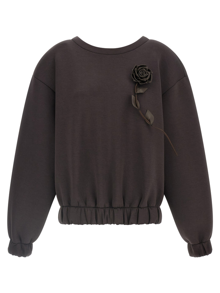 Giuseppe Di Morabito Removable Flower Application Felpe - Marrone | 86faac7bd8620ee8ec43a56e76495d1f9652031a