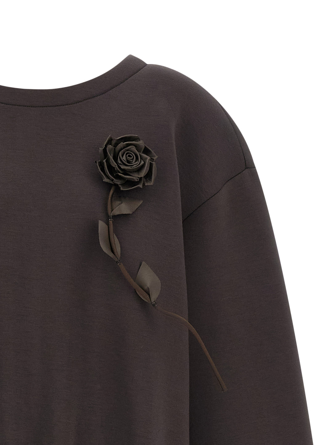 Giuseppe Di Morabito Removable Flower Application Felpe - Marrone | 69bdda0ee885775b5a13614d6b044ffa9a8bff9f