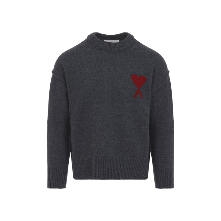 Ami Paris Sweater - Grey | 953785110b20eb80f812df9b95bd4fc3f065964a