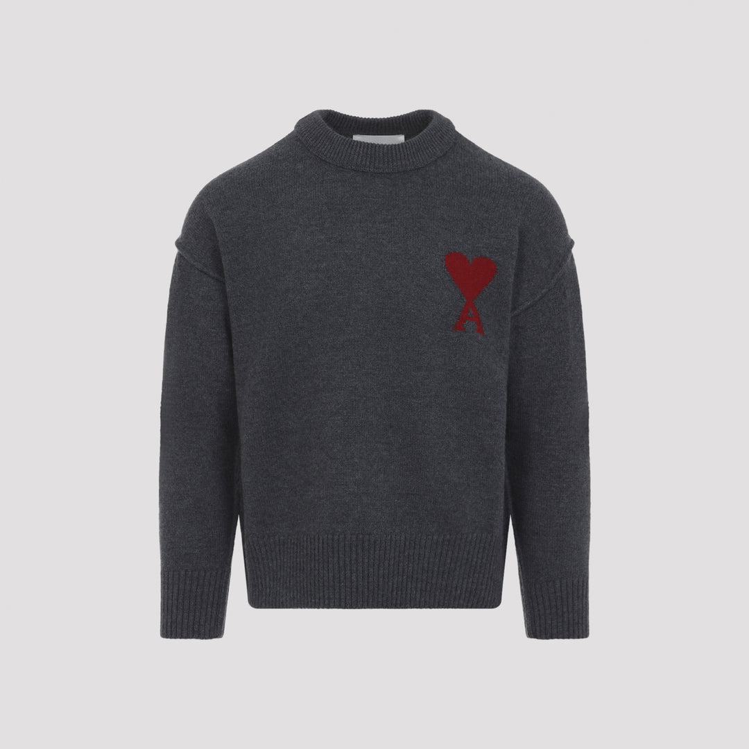 Ami Paris Sweater - Grey | 2273027f6647b4cf3f81d35c9deb53d02829d349