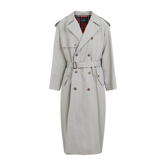 Military Beige Cotton Coat