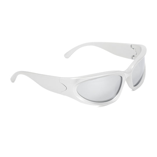 Silver Swift Oval Sunglasses