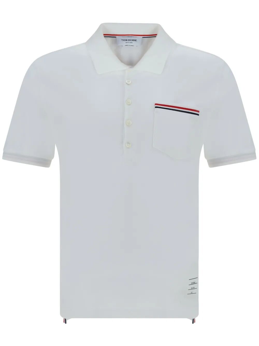 Thom Browne Polo - Bianco | 724df7b6bb7e76aac6e7a6984f238963540655e1