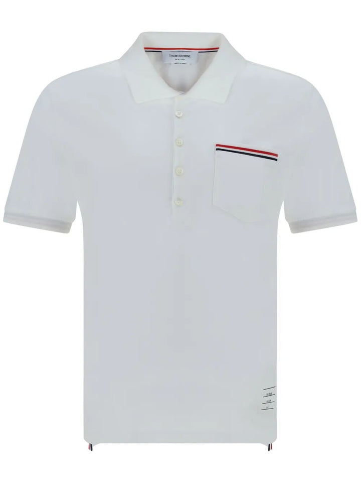 Thom Browne Polo - Bianco | 724df7b6bb7e76aac6e7a6984f238963540655e1