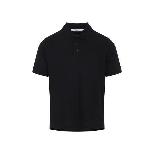 Black Cotton Polo