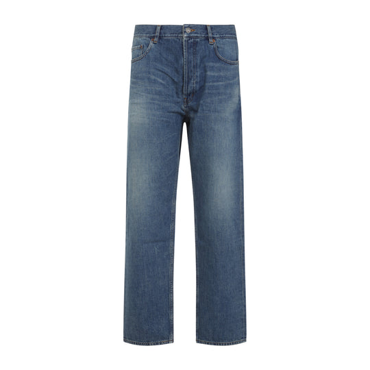 Blue Mick Long Cotton Jeans