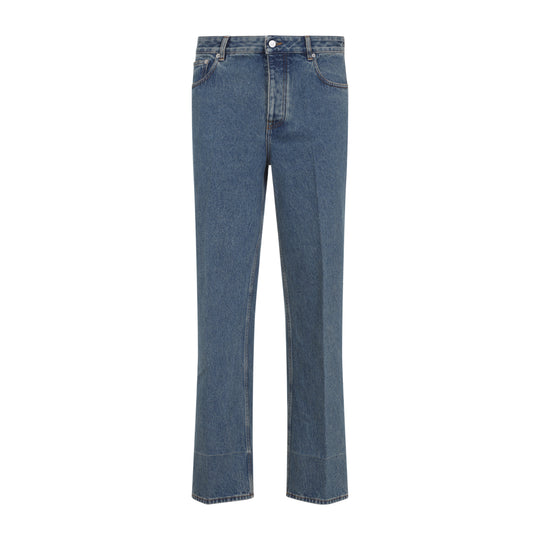 Medium Blue Cotton Jeans