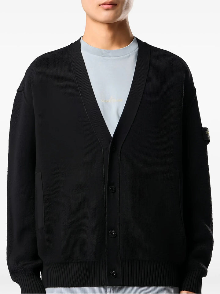 Stone Island Cardigan - Nero | 6f0ca59b2fef66596b753e76335d157f283b46d7