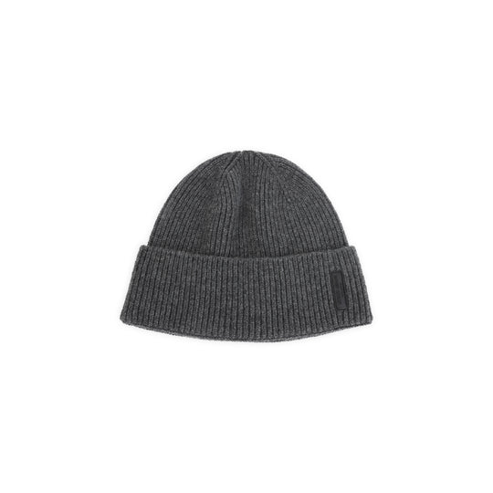 Anthracite Melange Grey Cashmere Beanie Hat