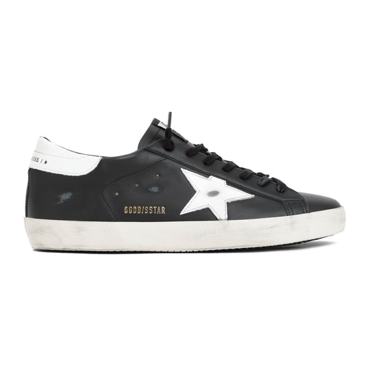 Golden Goose Black Superstar Sneakers.