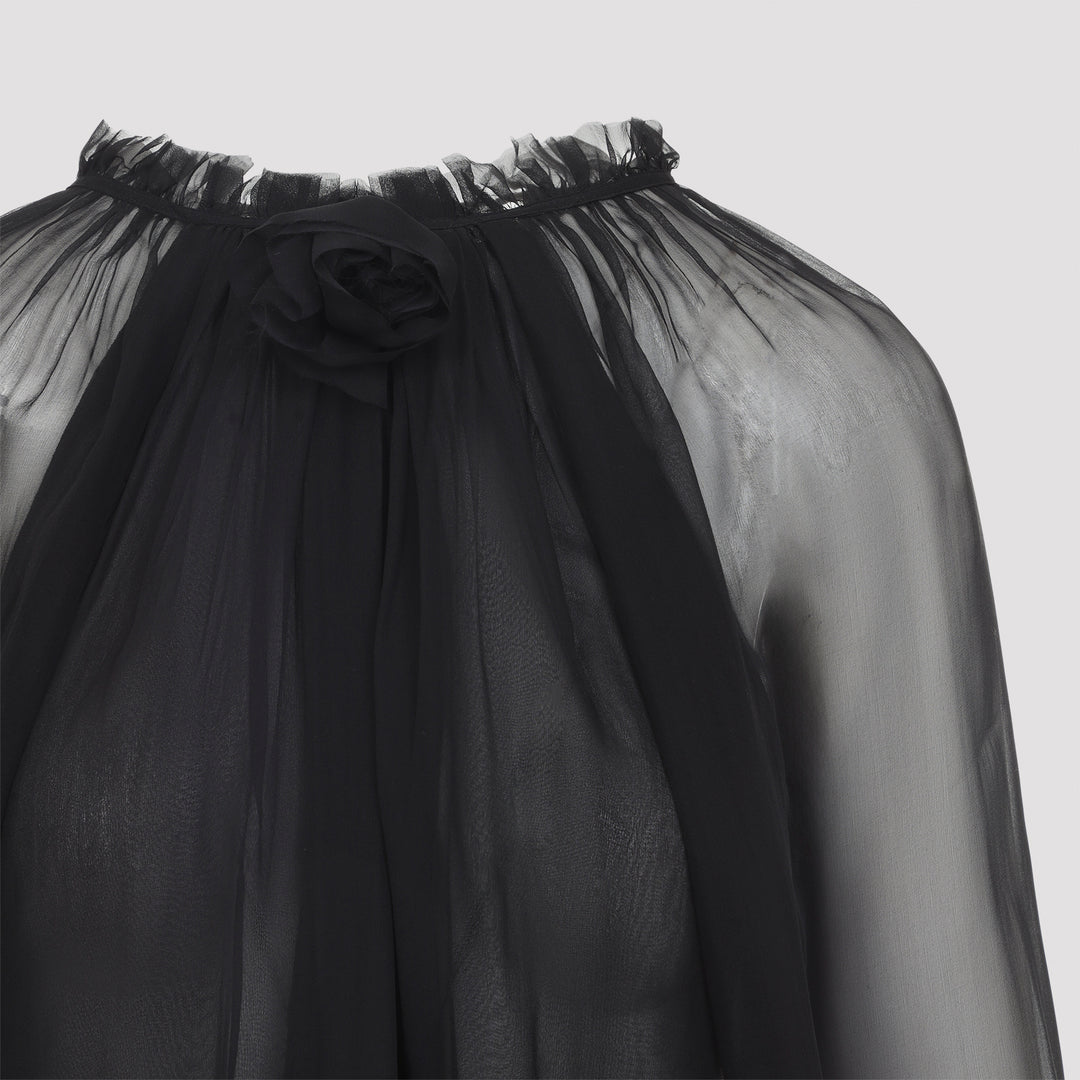 Alberta Ferretti Blouse - Nero | 21f25a27de1a4b088705466fb50be5979158fcb2