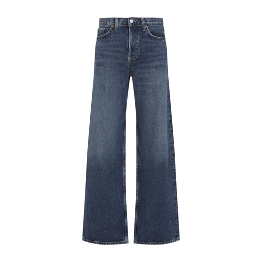 Blue Short Wave Cotton Arc Jeans