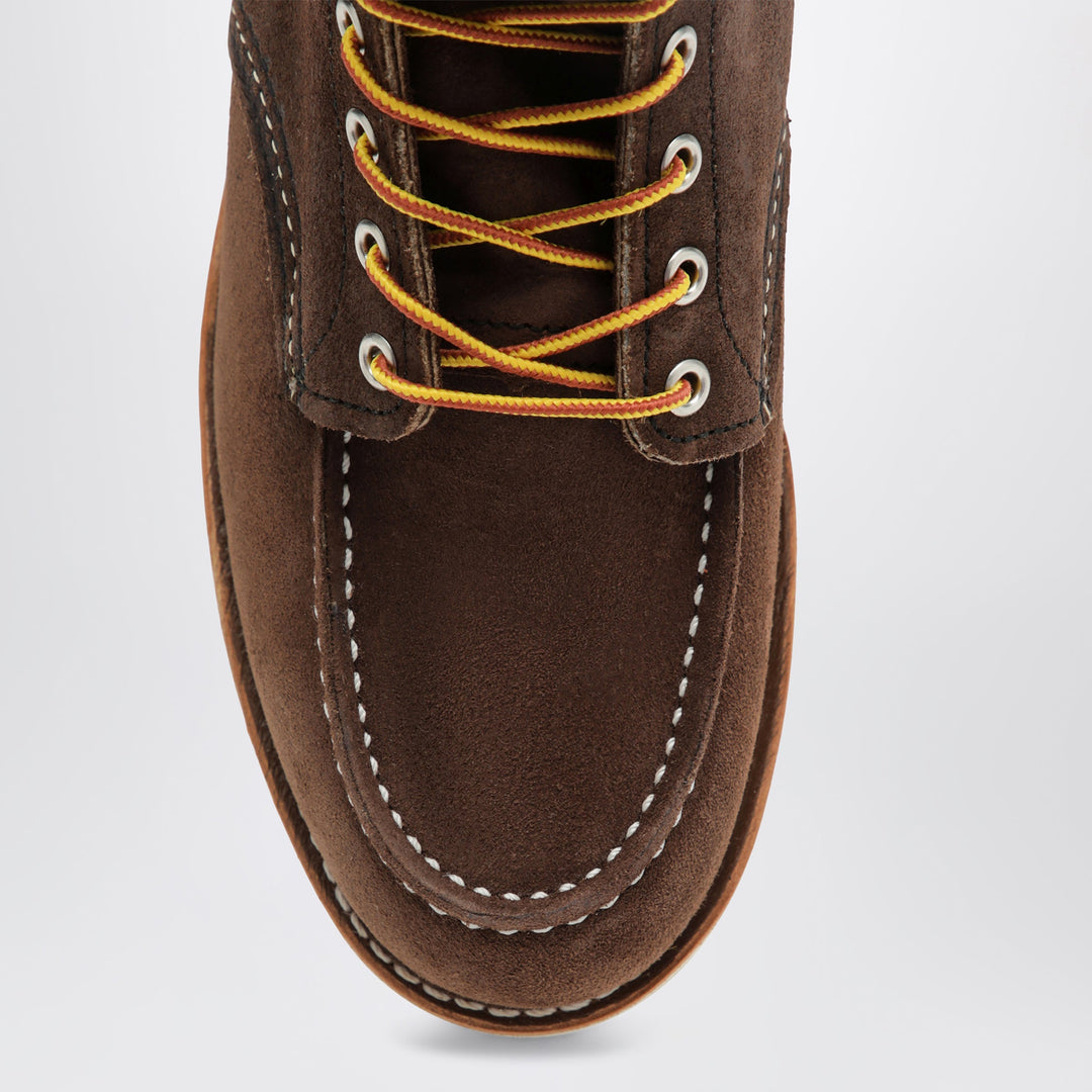 Red Wing Chocolate Brown Classic Moc 6-Inch Boots In Leather