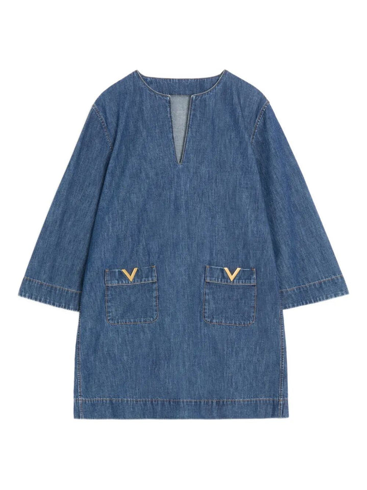 Valentino Garavani Mini dresses - Blu | 845ac68c66dc73da3e7783f6b8c016db5c838b79