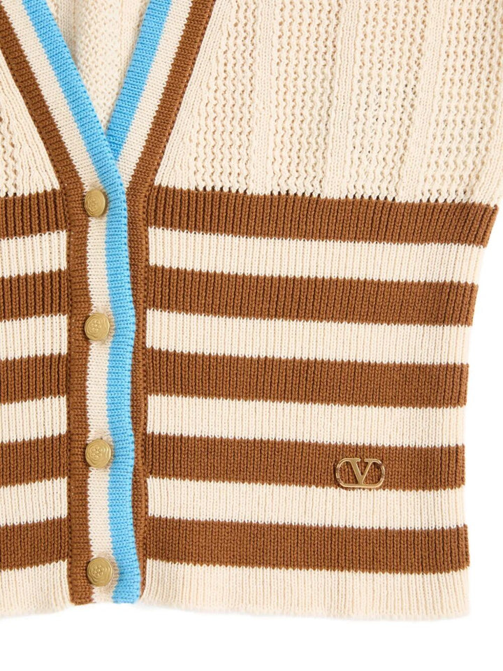 Valentino Garavani Cardigan - Nude & Neutrals | e4558ff4d56af1eec06560b4072b98f3c76b1240