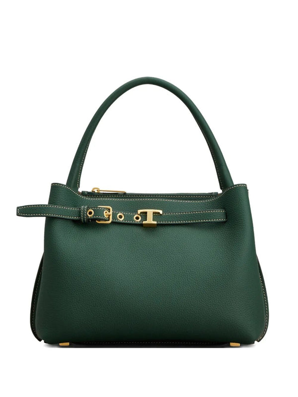 Borsa A Mano Mini In Pelle Con Accessorio T Timeless E Tracolla Rimovibile