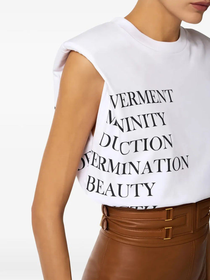 Elisabetta Franchi T-shirts - Bianco | 1b13a351833d891275226f2072448635314fa6c0