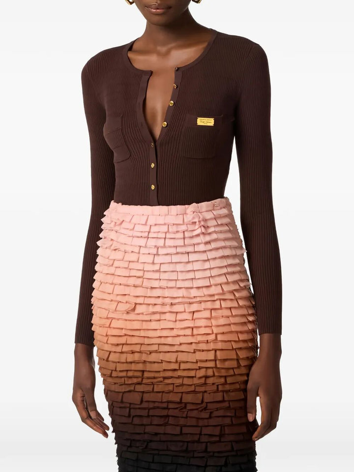 Elisabetta Franchi Cardigan - Marrone | 78ba3aa40b9ae03717fc9fef3fedc882764ab58e