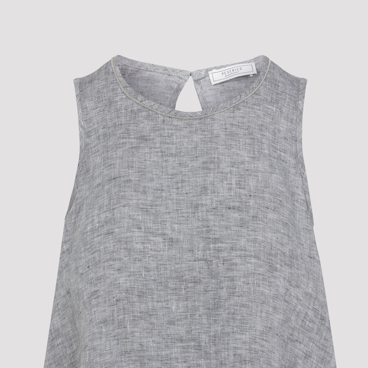 Peserico Top - Blu | ca58b5c8295a8a58684661265f168cead4fe9148