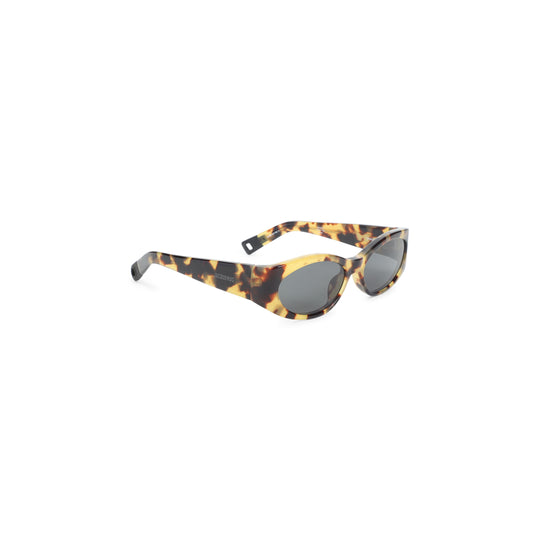 T Shell Matt Brown Acetate Ovalo Sunglasses