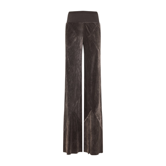 Brown Bias Viscose Pants