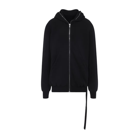 Black Gimp Cotton Hoodie