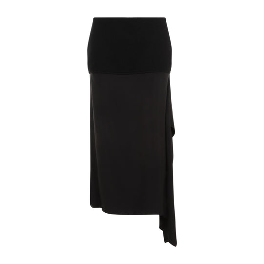 Black Wool Skirt
