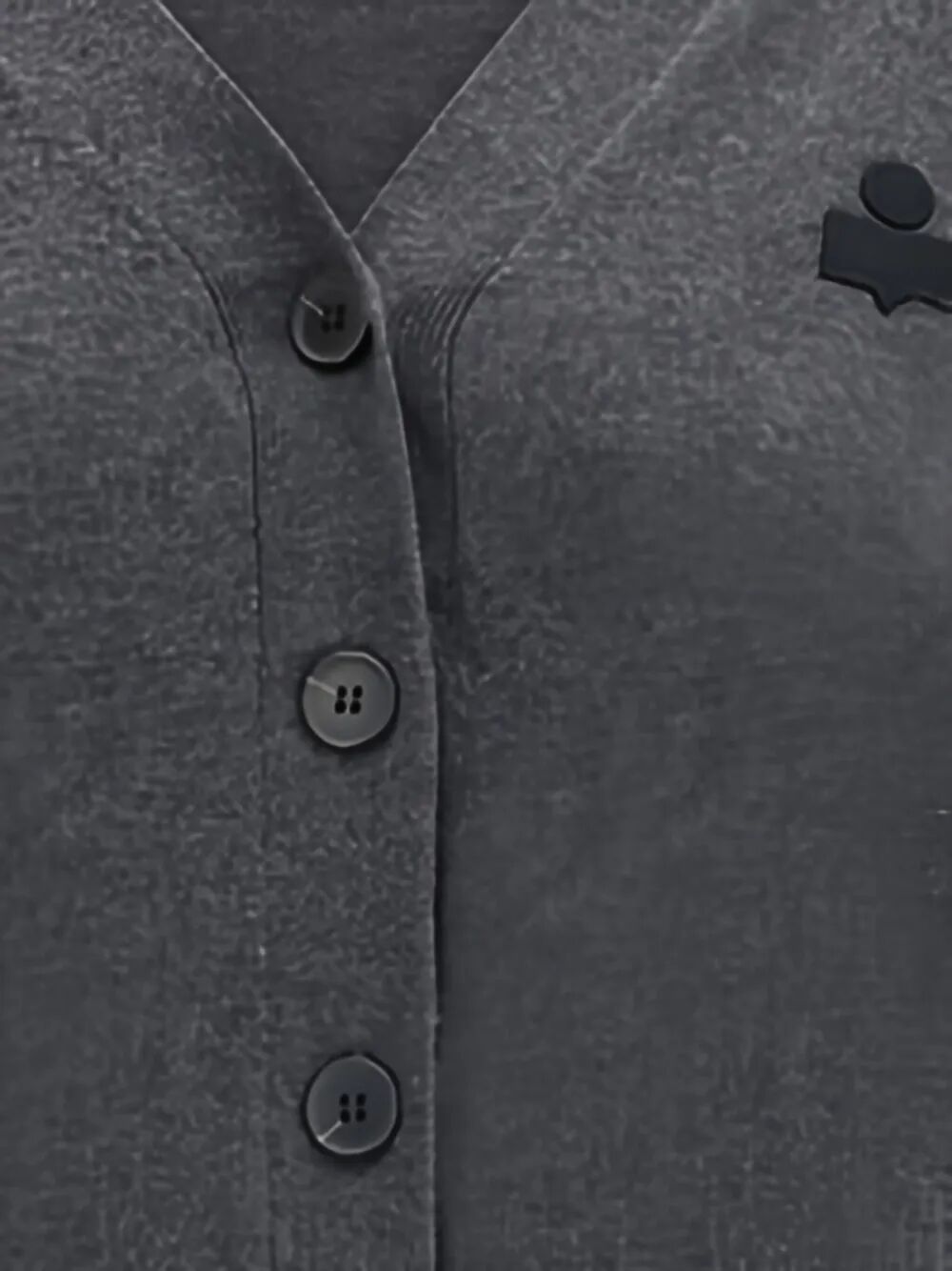 Marant ÉToile Cardigan - Grey | f57bea8278b292cae4788385bb95a7a5d29afd47