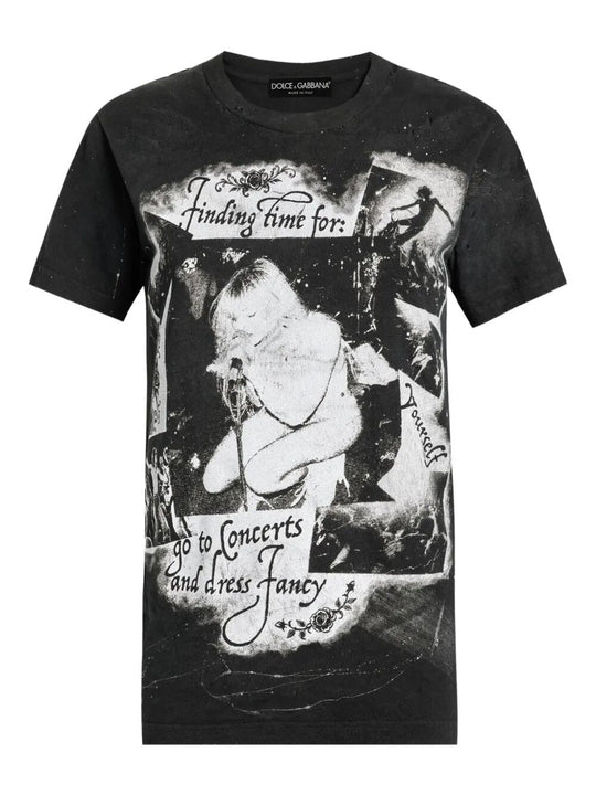 T-Shirt In Jersey Con Stampa