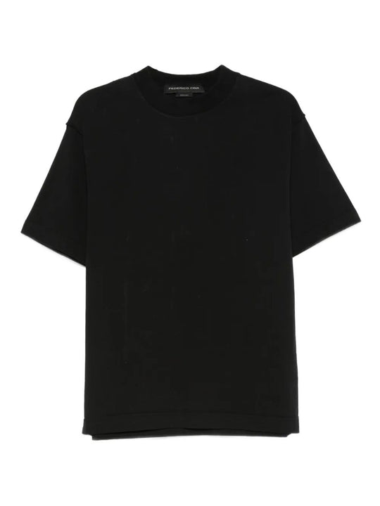 T-Shirt In Cotone Con Stampa Ricetta Tortellino