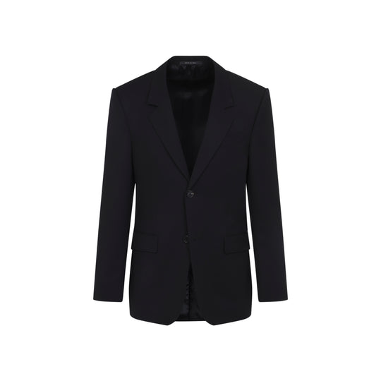 Black Tailored Wool Jacket