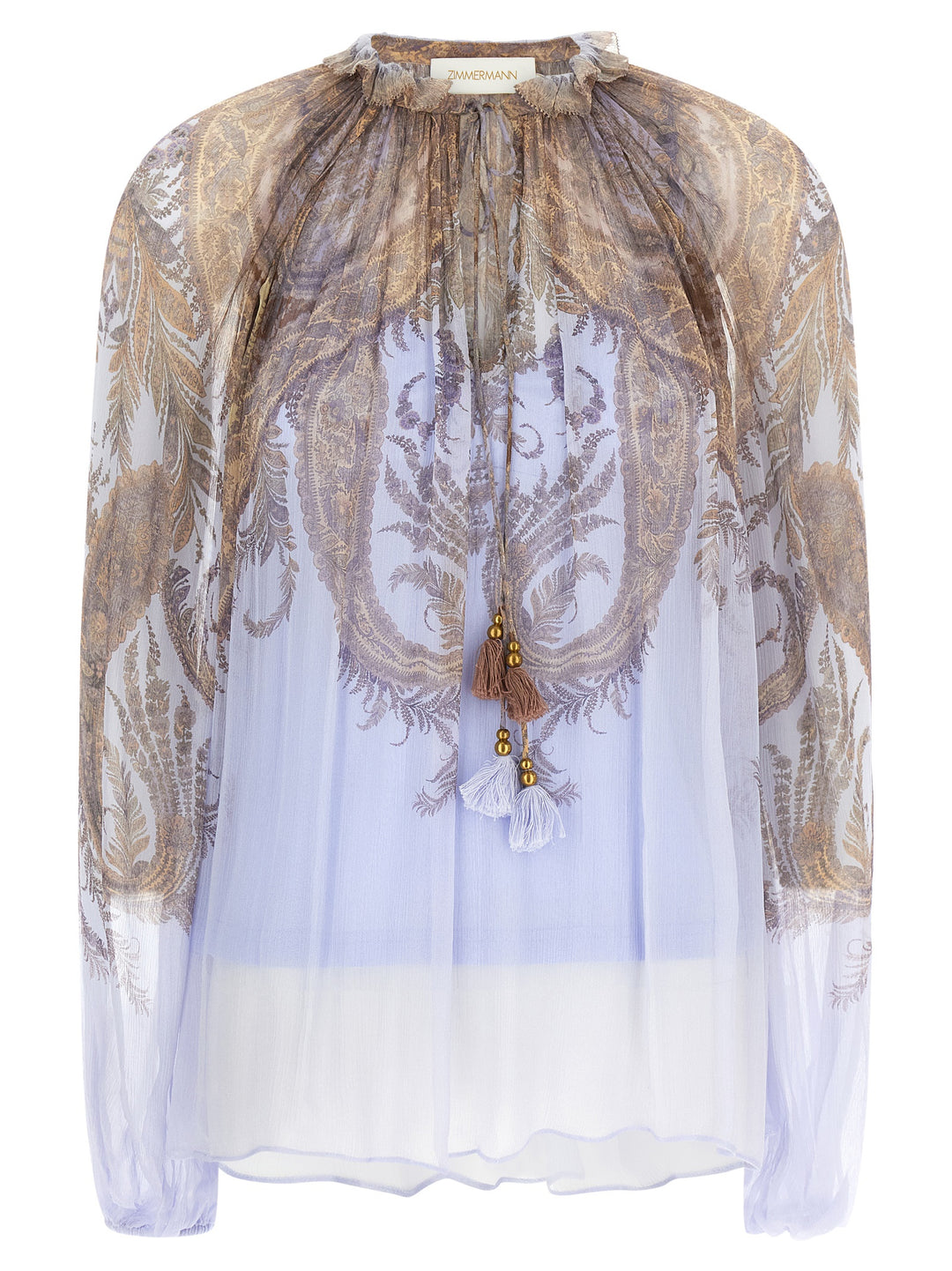 Zimmermann Hypnotic Billow Camicie - Viola | 3133ed2bca6758f2d3faf49a250b1df027f1a4aa